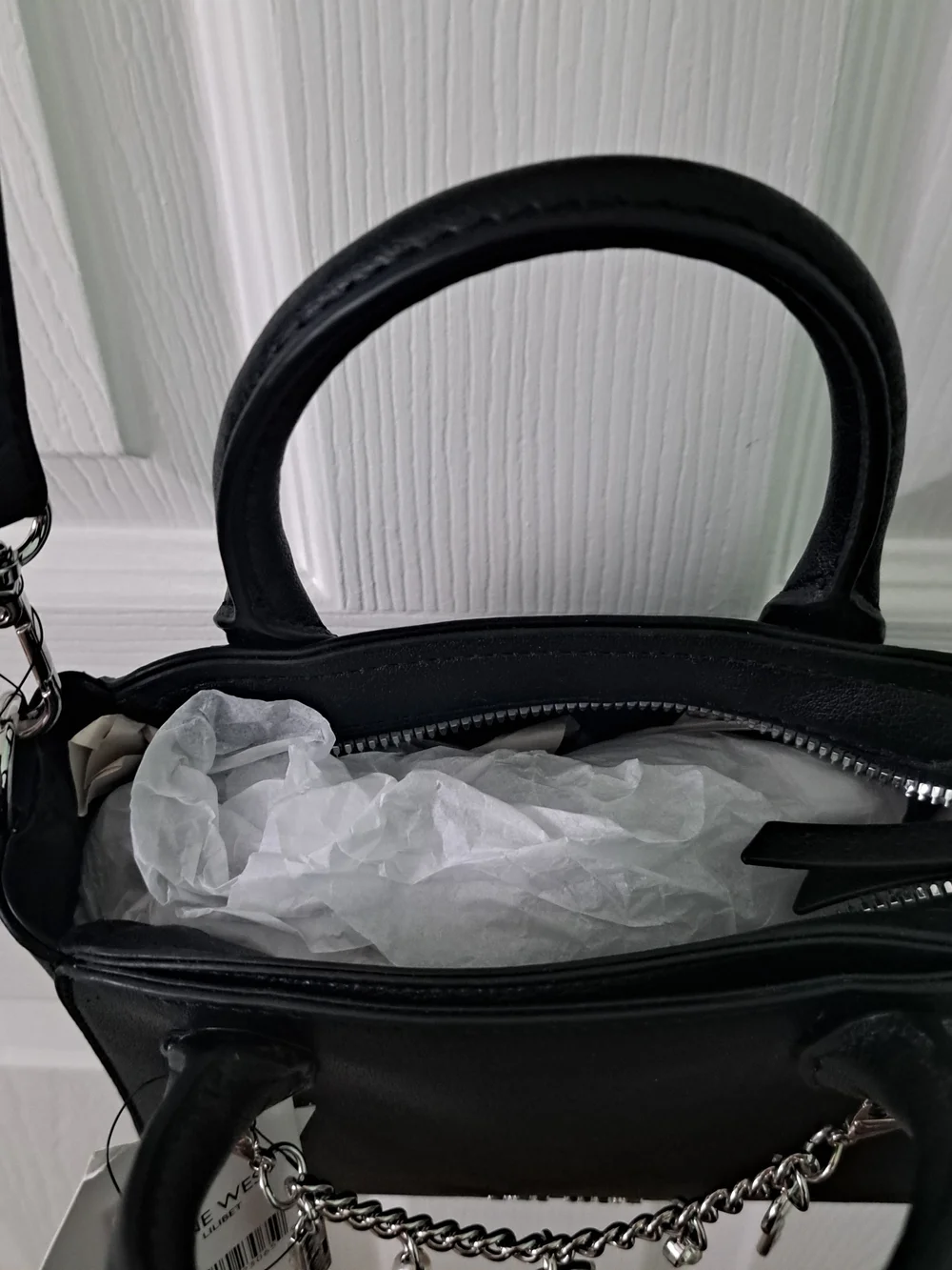 Nine West Mini Satchel with Removable Charm Chain